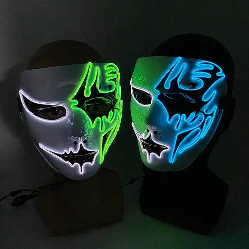  Glowing Rave Mask Melbourne Shuffle Luminous Cosplay -  ToylandEU™