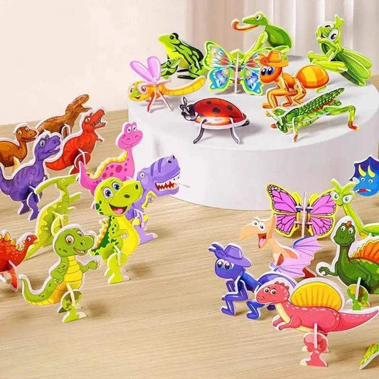  3D Puzzle Dinosaurs For Kids Glue Free 25 Piece DIY -  ToylandEU™