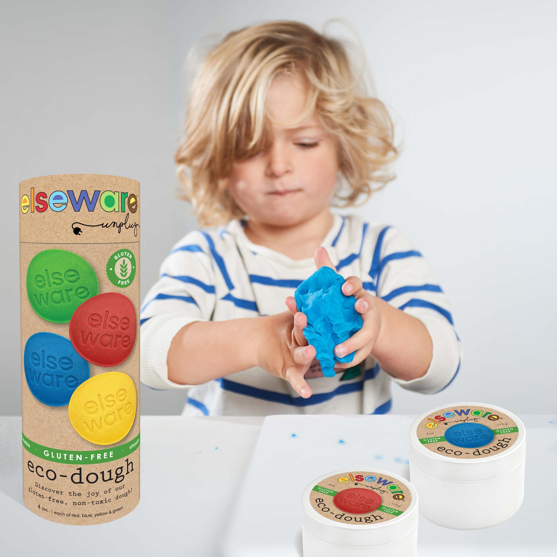 Gluten Free Eco Dough 4 Pack Certified Non Toxic Sensory Toy