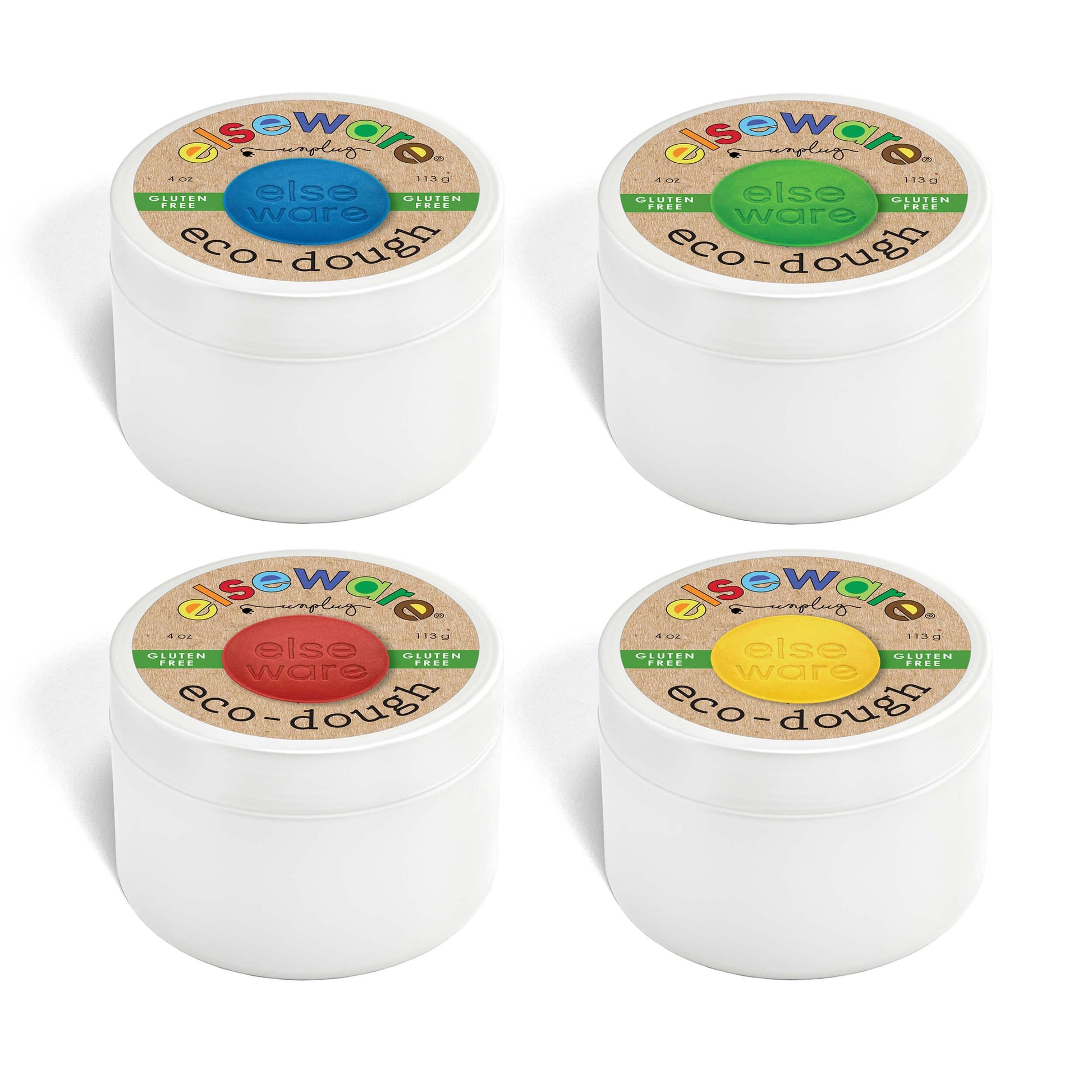Gluten Free Eco Dough 4 Pack Certified Non Toxic Sensory Toy