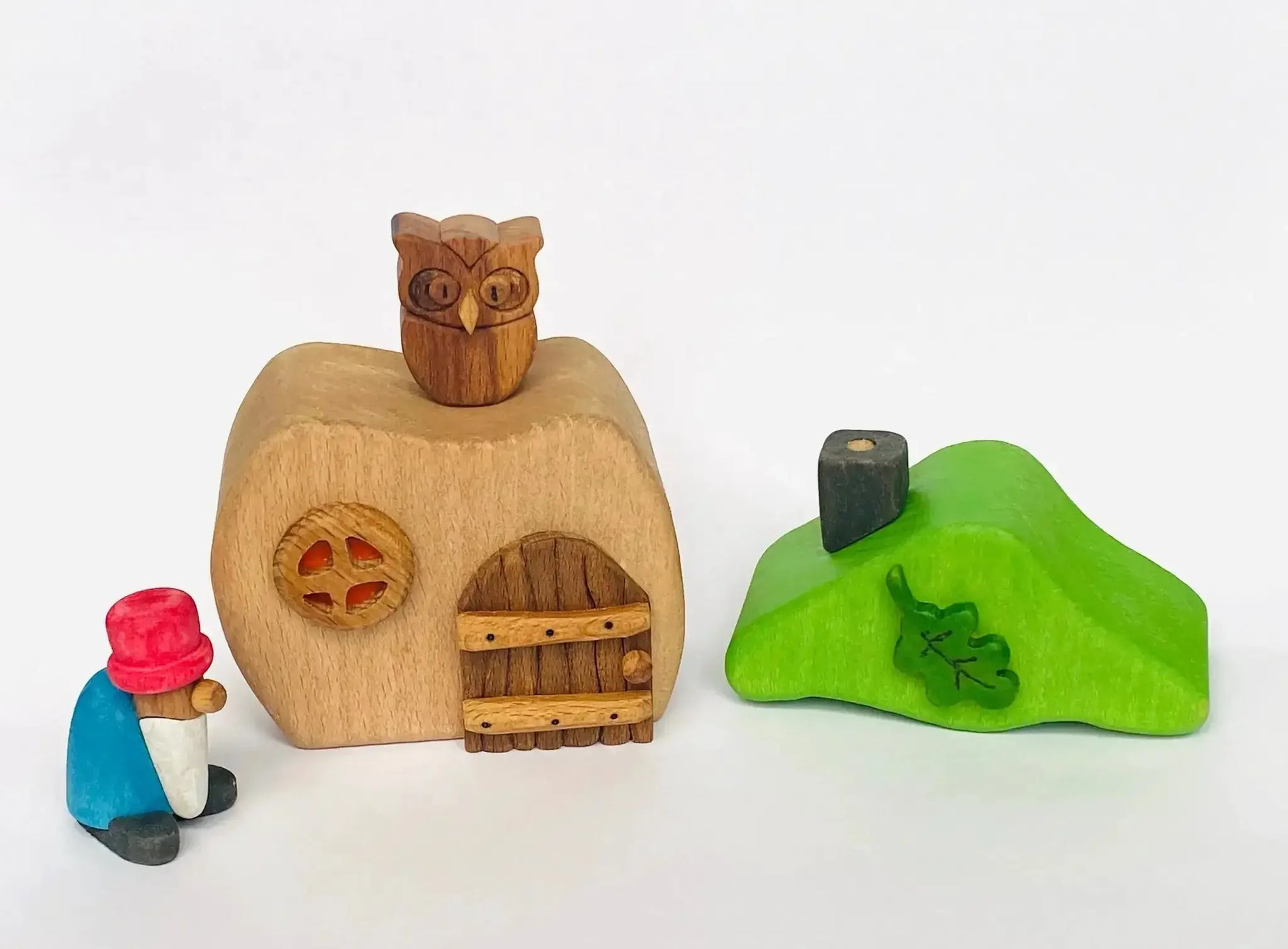 Gnome House Wooden Set for Imaginative Play and Learning - ToylandEU