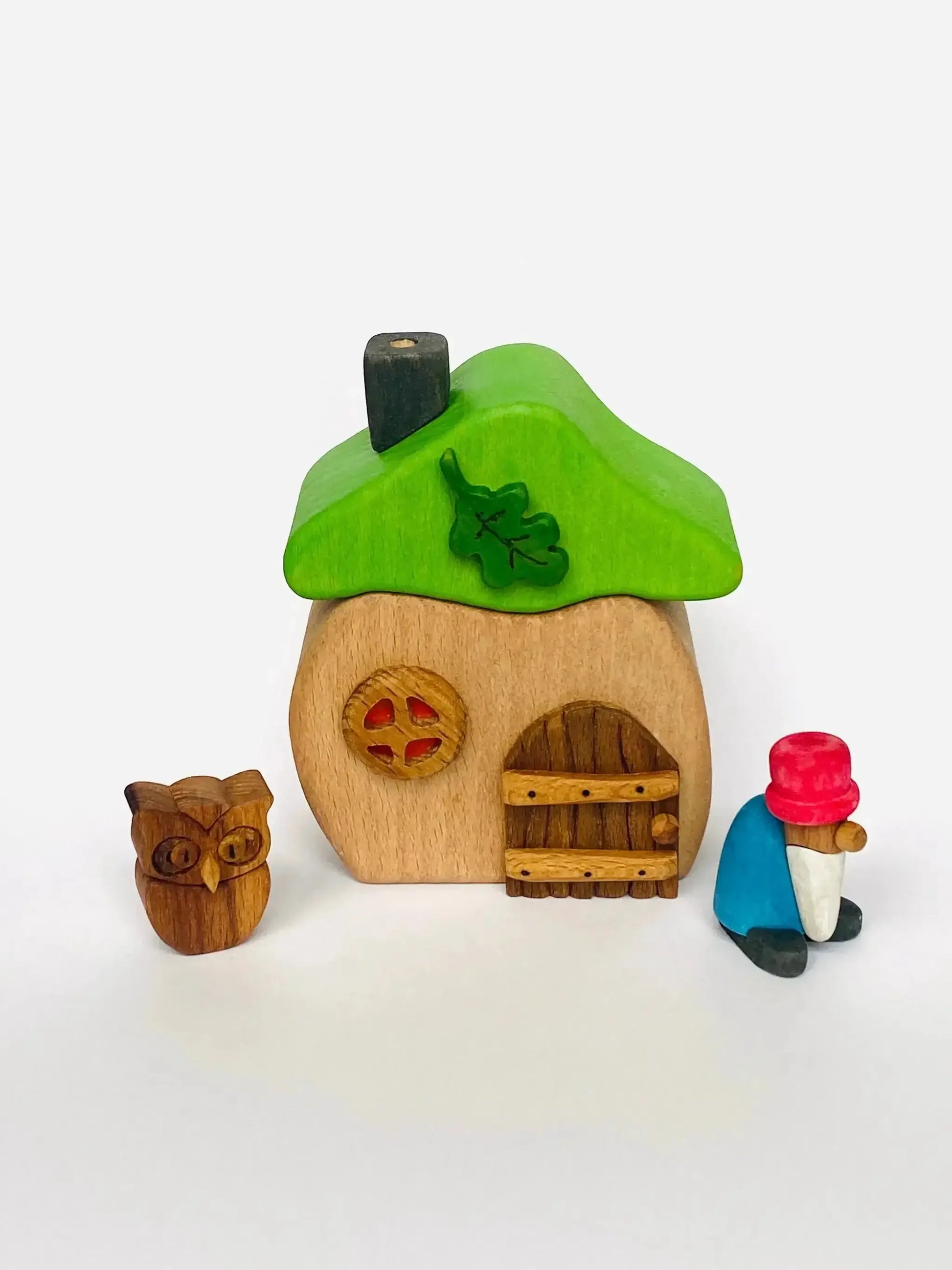 Gnome House Wooden Set for Imaginative Play and Learning - ToylandEU