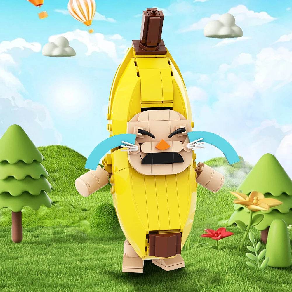 Gobricks MOC Banana Cat Bricks Cute Crying Game Building Bricks MOC - ToylandEU