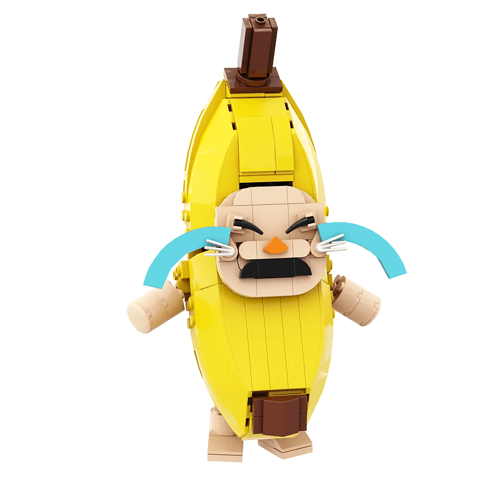 Gobricks MOC Banana Cat Bricks Cute Crying Game Building Bricks MOC - ToylandEU