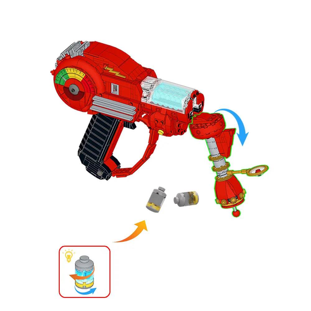 Gobricks MOC Call of Duty Ray Gun Building Blocks Model Shooting Game Red Laser Gun Weapon Bricks DIY Assembly Toys for Kids Gifts - ToylandEU