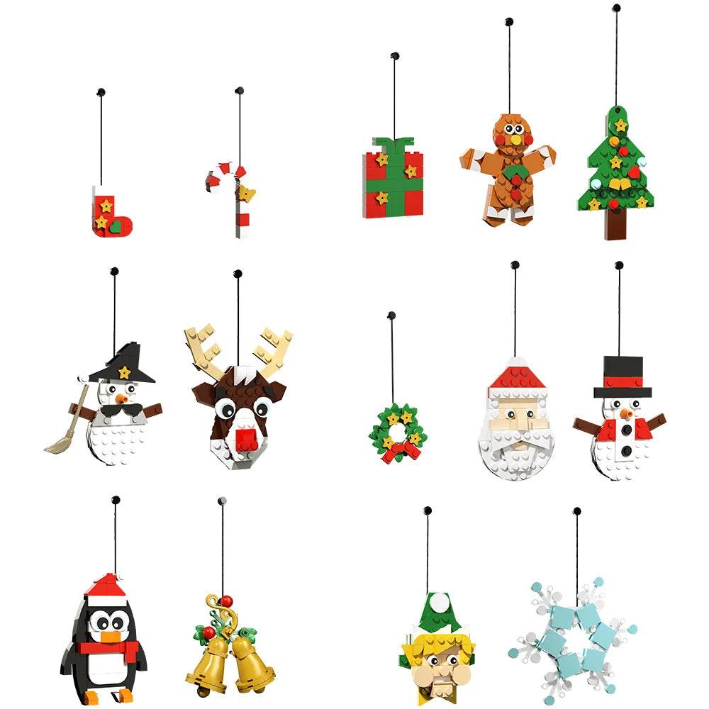 Gobricks MOC Christmas Pendant Building Blocks Decoration Building Bricks MOC - ToylandEU