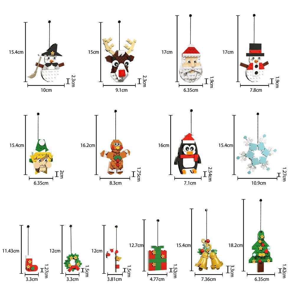 Gobricks MOC Christmas Pendant Building Blocks Decoration Building Bricks MOC - ToylandEU