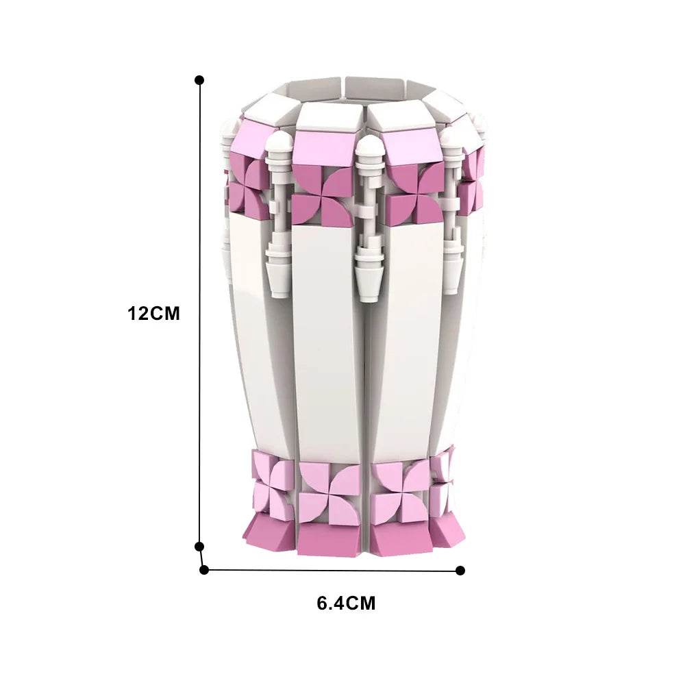 Gobricks MOC Color Vase of Sunflower Flower Vase Building Bricks MOC - ToylandEU