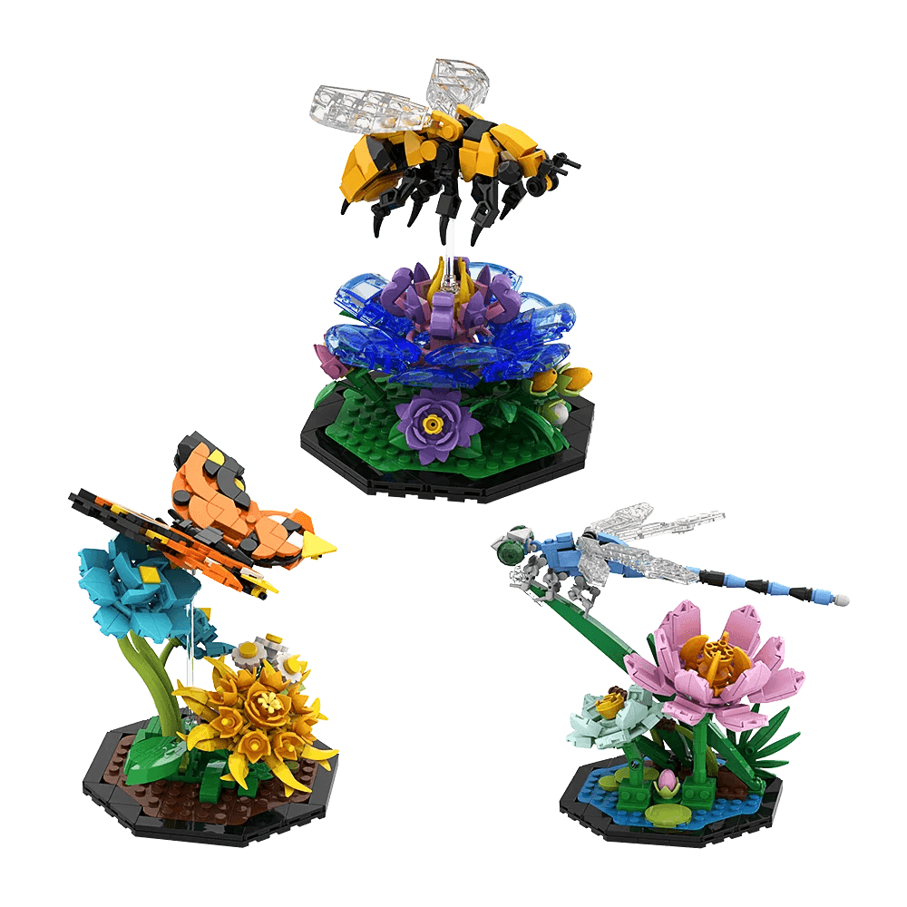 Gobricks MOC Ideas Insect Collection Building Block Puzzle Building Bricks MOC - ToylandEU