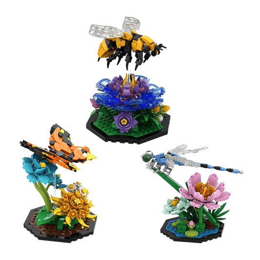 Gobricks MOC Ideas Insect Collection Building Block Puzzle Building Bricks MOC - ToylandEU