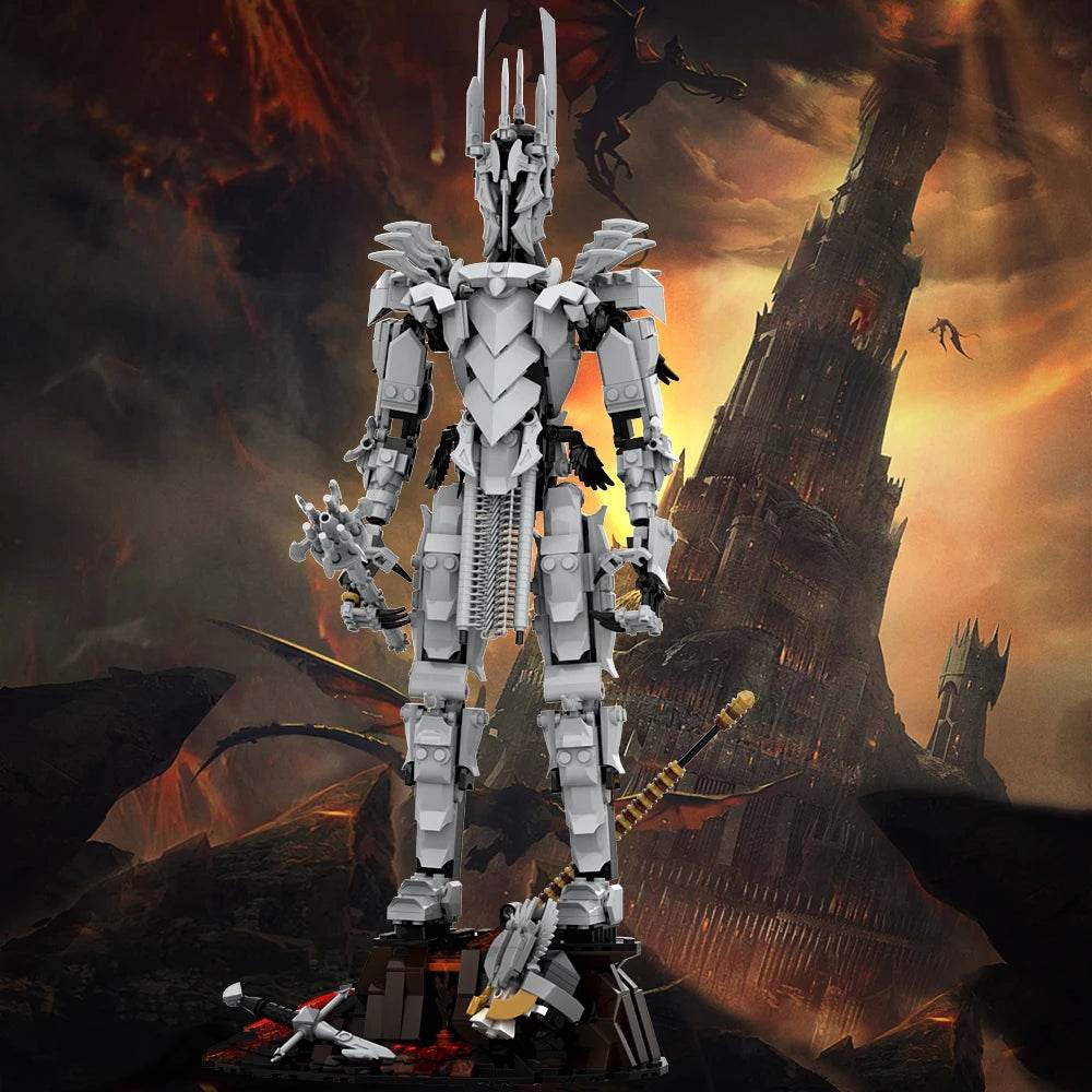 Gobricks MOC Movie Rings Figures Sauron Model Building Blocks Building Bricks MOC - ToylandEU