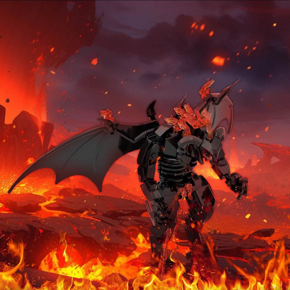 Gobricks MOC Rings Movie Figure Balrogs Monster Set Building Bricks MOC - ToylandEU