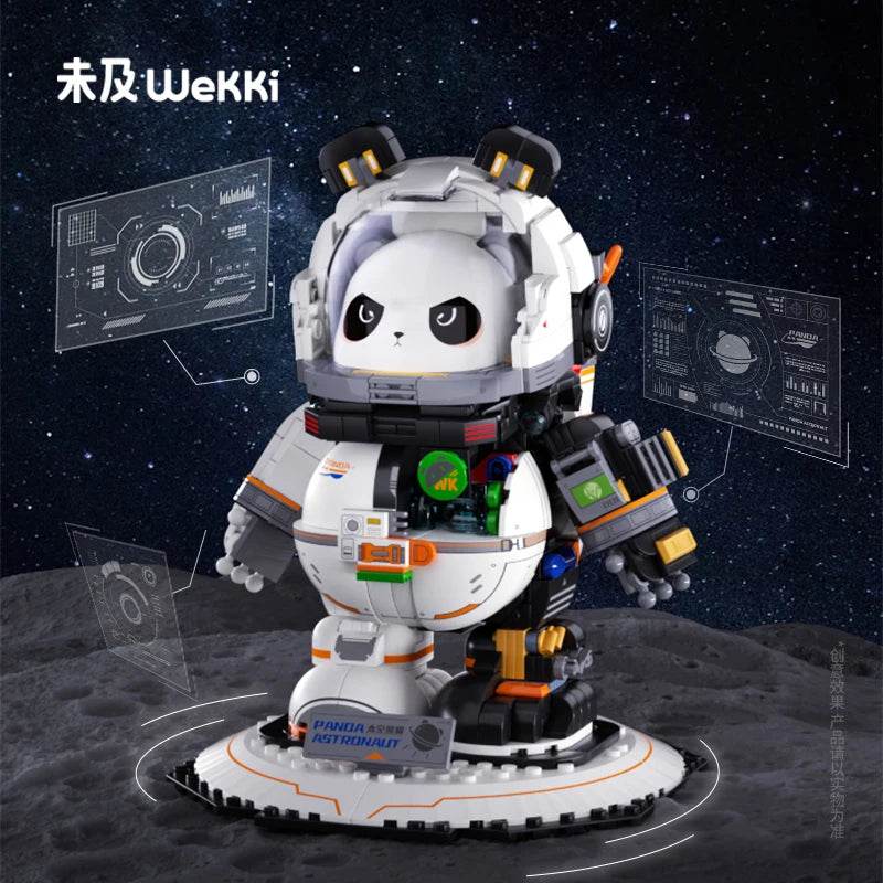 Gobricks MOC Space Panda Astronaut Building Block Set Building Bricks MOC - ToylandEU