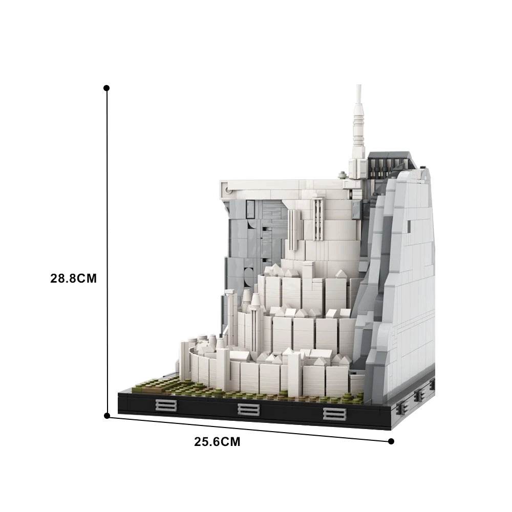 Gobricks Moc Minas Tirith Building Blocks Model Set Gift - ToylandEU
