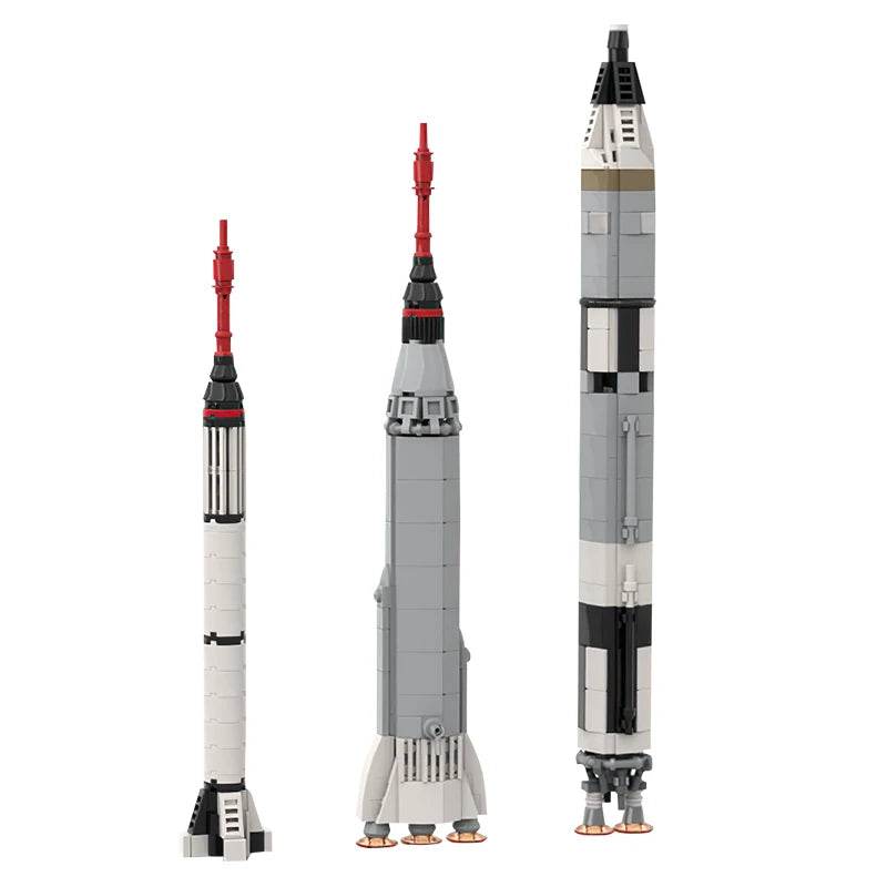 Gobricks Moc Rocket Building Blocks Mercury & Gemini Collection Building Bricks MOC - ToylandEU