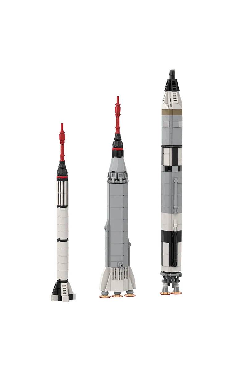 Gobricks Moc Rocket Building Blocks Mercury & Gemini Collection Building Bricks MOC - ToylandEU