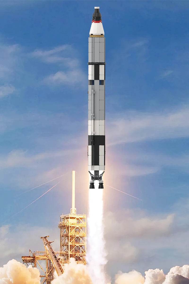 Gobricks Moc Rocket Building Blocks Mercury & Gemini Collection Building Bricks MOC - ToylandEU