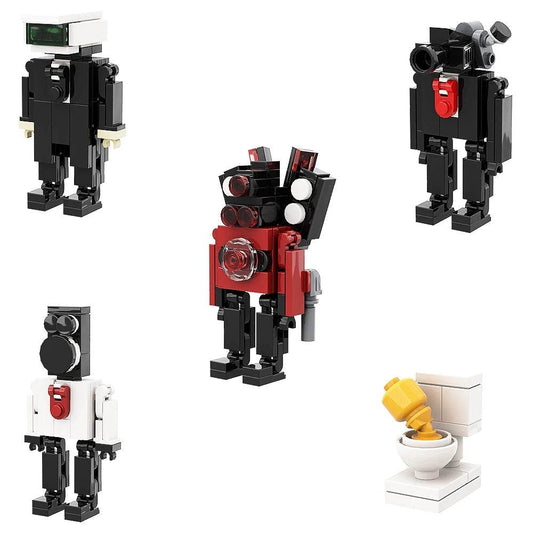 Gobricks Moc Skibidi Toilet Man VS Camera Man Building Blocks - ToylandEU