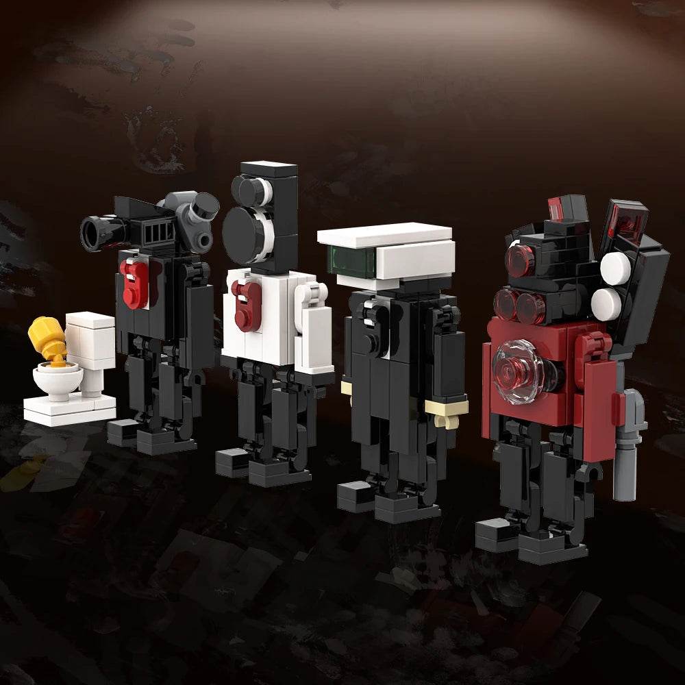Gobricks Moc Skibidi Toilet Man VS Camera Man Building Blocks - ToylandEU
