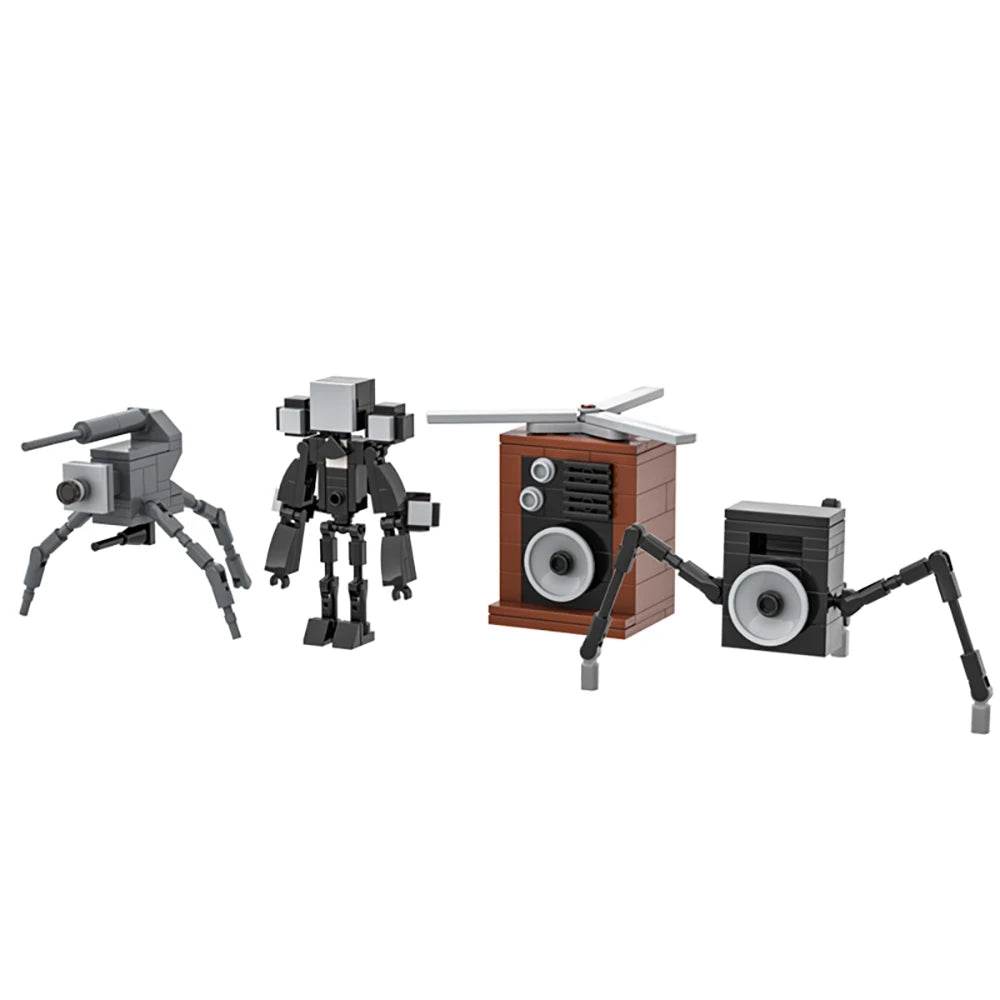 Gobricks Moc Skibidi Toilet Man VS Camera Man Building Blocks - ToylandEU