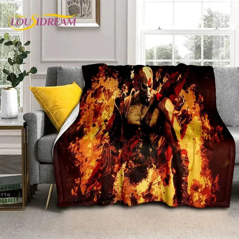 God of War Kratos Blanket UltraSoft Throw for Home Use - ToylandEU