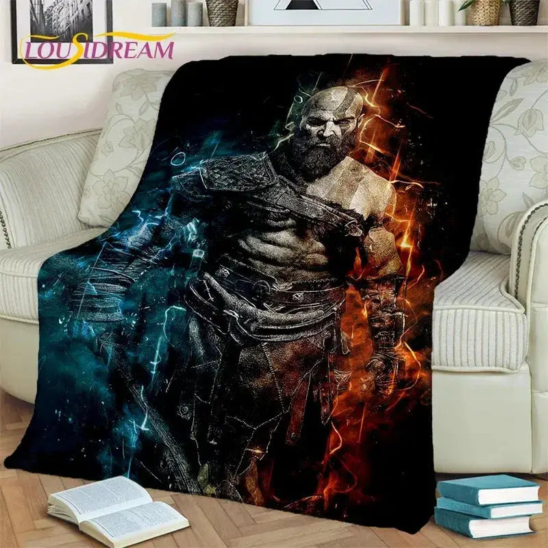 God of War Kratos Blanket UltraSoft Throw for Home Use - ToylandEU