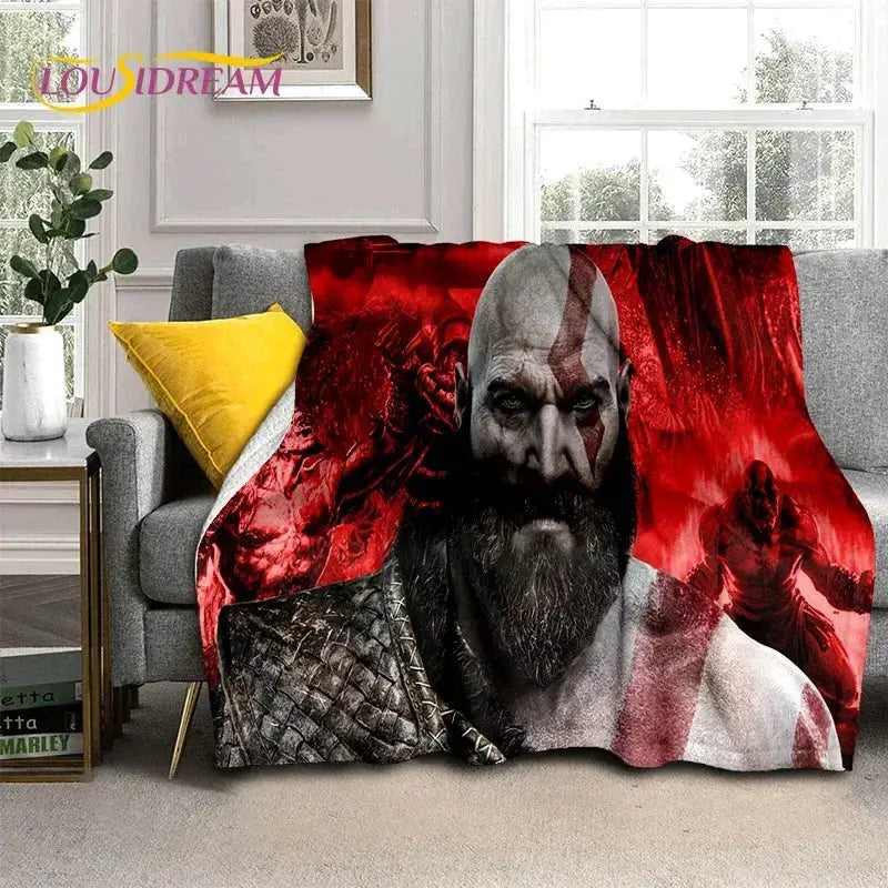 God of War Kratos Blanket UltraSoft Throw for Home Use - ToylandEU