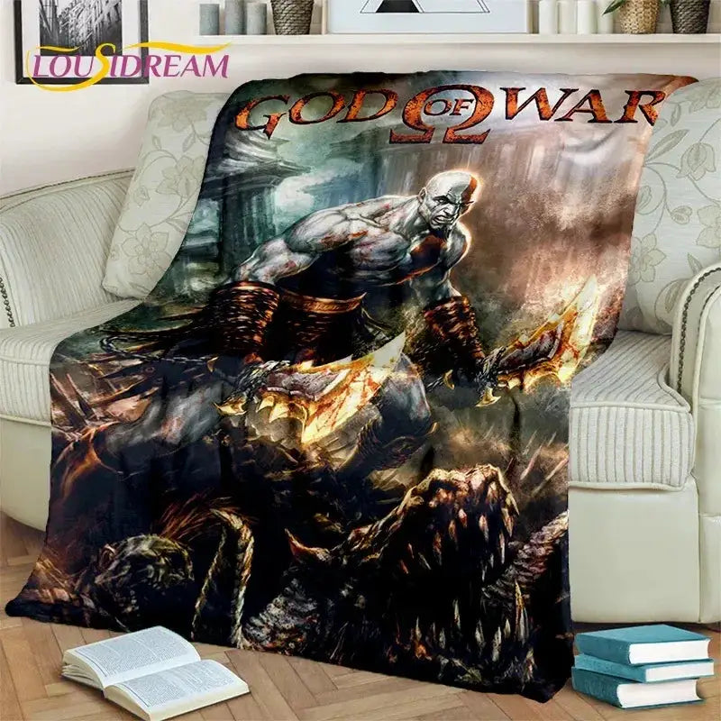 God of War Kratos Blanket UltraSoft Throw for Home Use - ToylandEU
