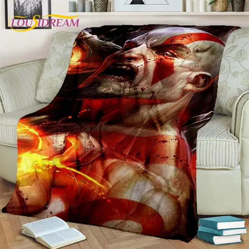 God of War Kratos Blanket UltraSoft Throw for Home Use - ToylandEU