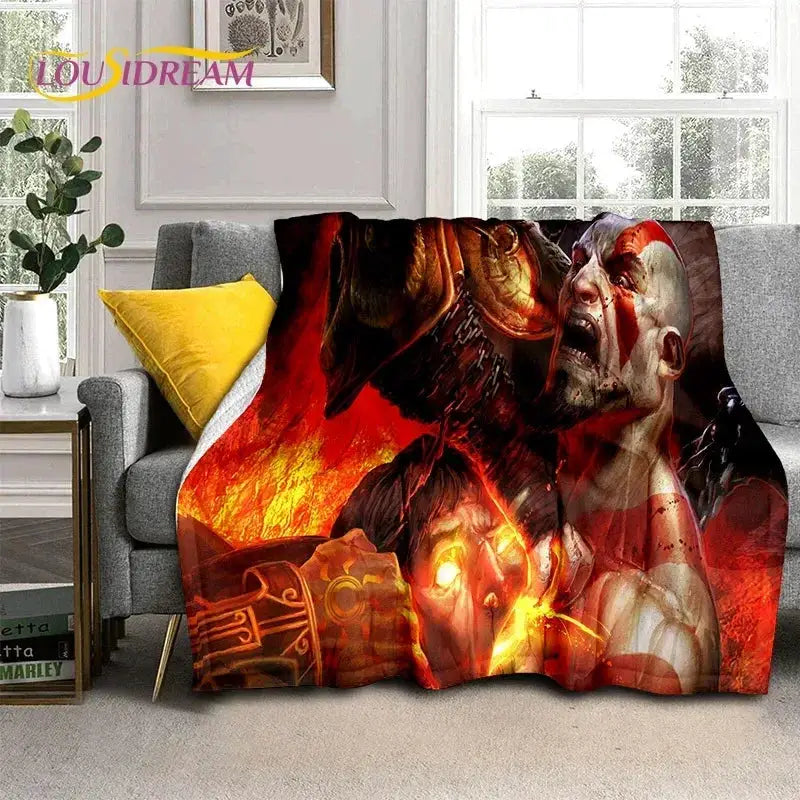 God of War Kratos Blanket UltraSoft Throw for Home Use - ToylandEU