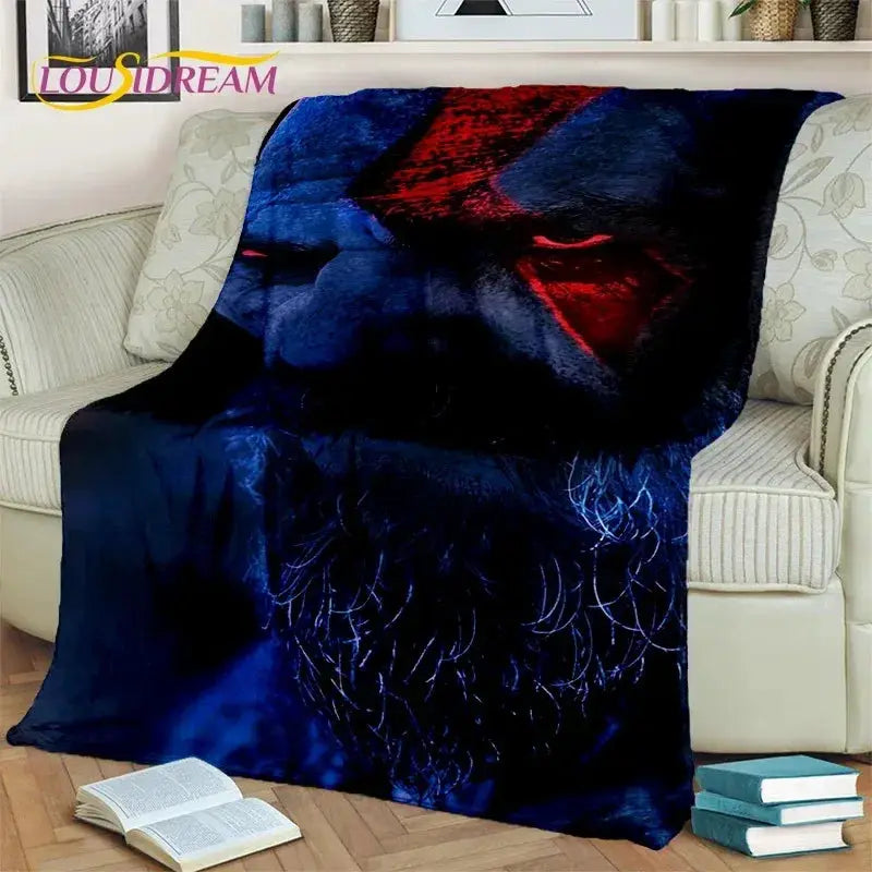 God of War Kratos Blanket UltraSoft Throw for Home Use - ToylandEU