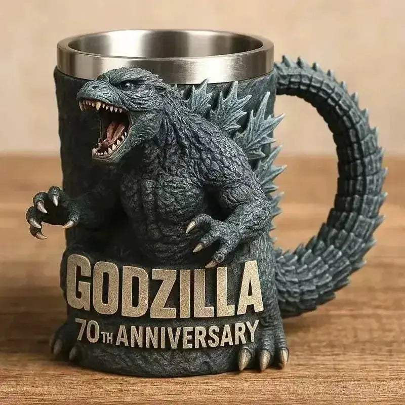 Godzilla 3D Resin Mug For Anime Fans 70th Anniversary Collectible - ToylandEU
