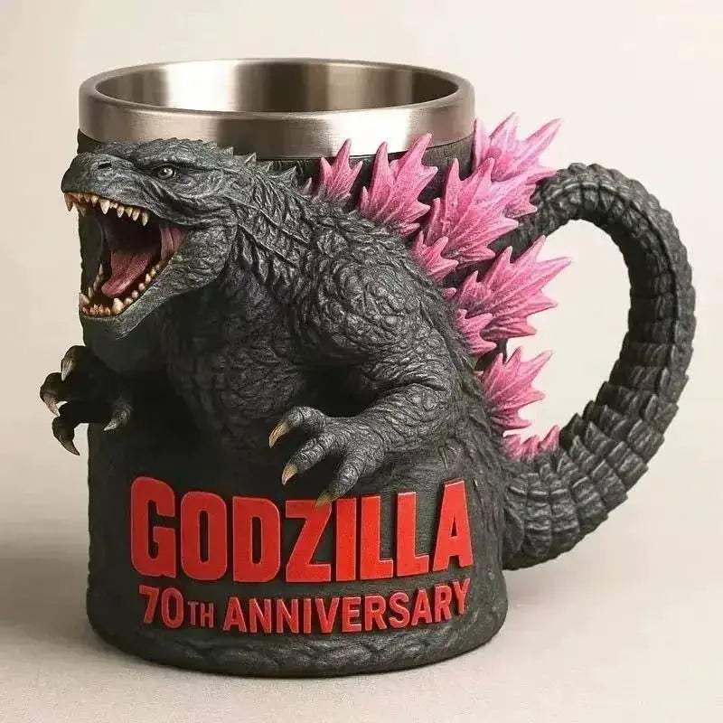 Godzilla 3D Resin Mug For Anime Fans 70th Anniversary Collectible - ToylandEU