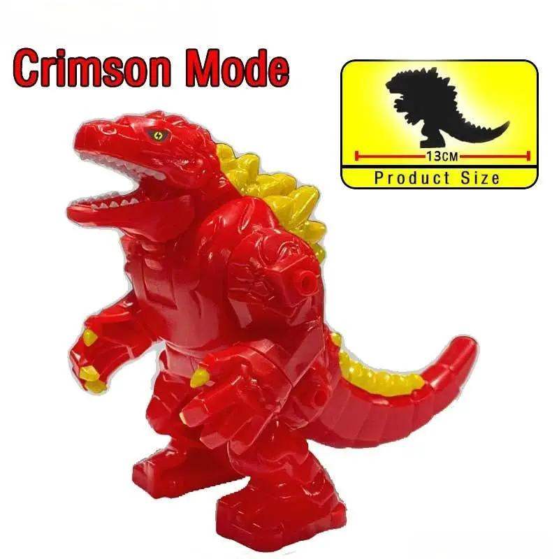 Godzilla Red Minifigures Big Size Kaiju Monsters - Minifigure Toys