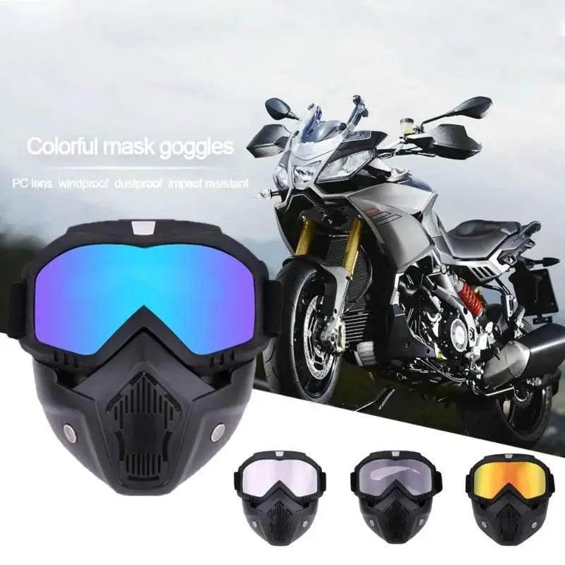  Dustproof Motocross Glasses Adjustable Motorcycle Goggles Breathable Full Face Protective Motorbike Dirt Bike Off Road Mask -  ToylandEU™