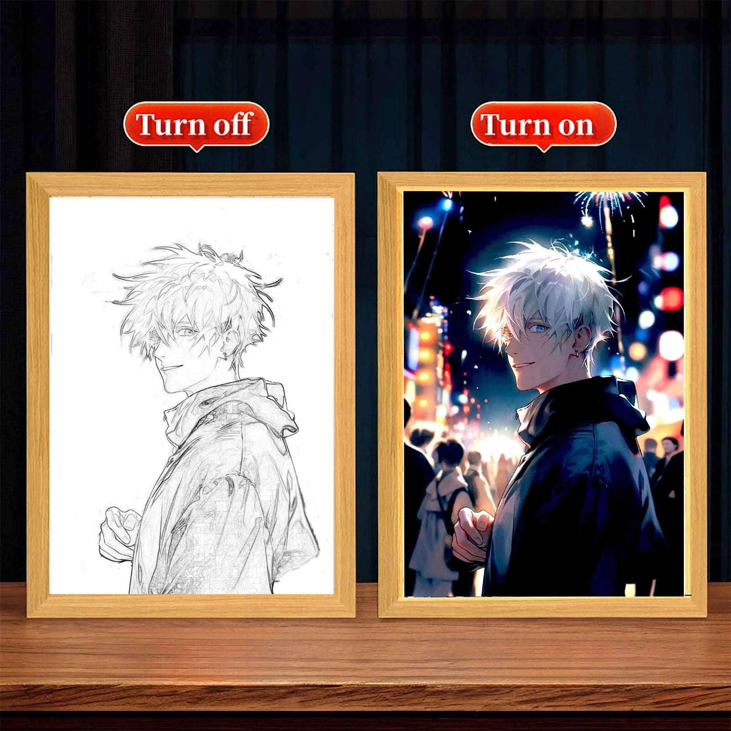 Gojo Satoru LED Picture Frame Jujutsu Kaisen Gift