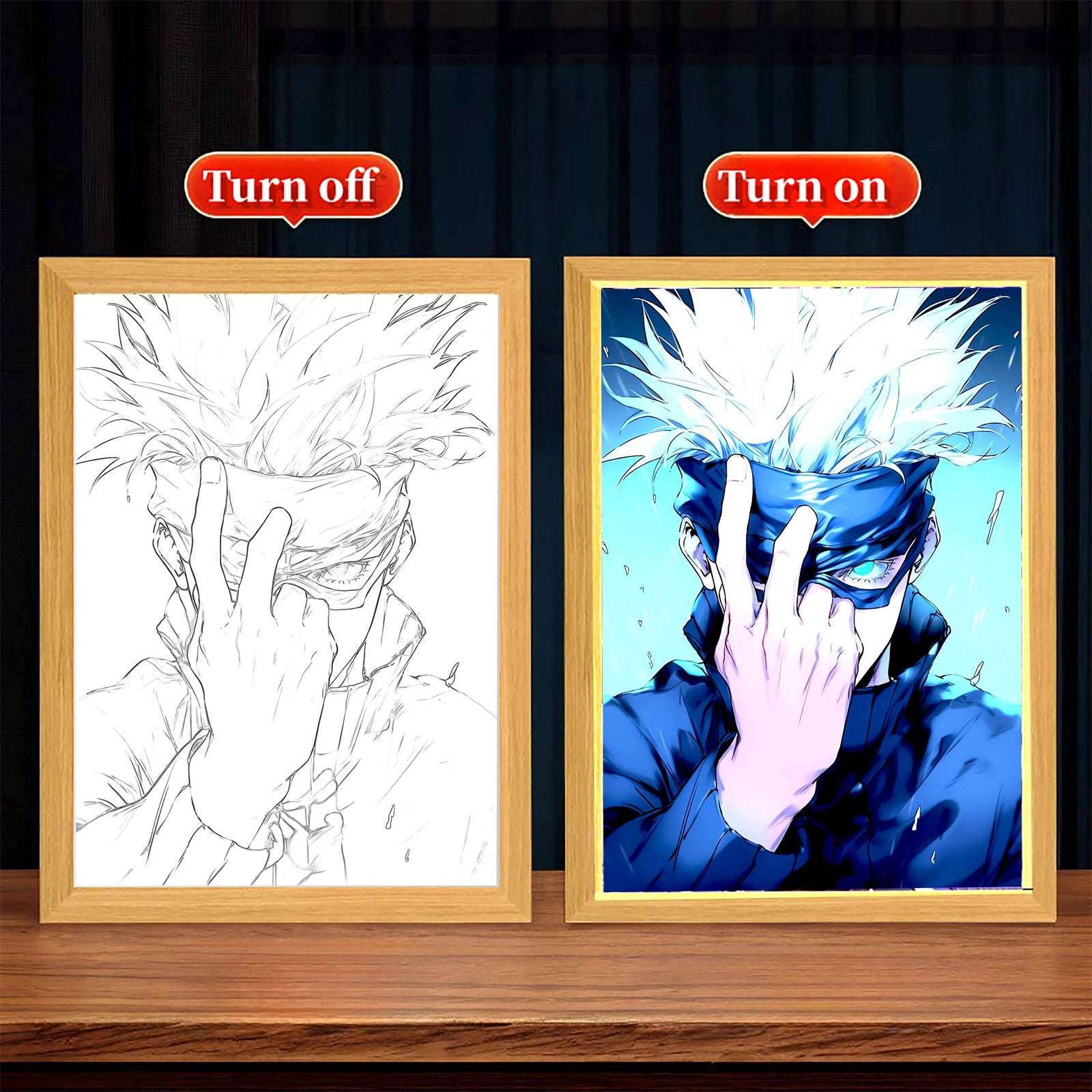 Gojo Satoru LED Picture Frame Jujutsu Kaisen Gift
