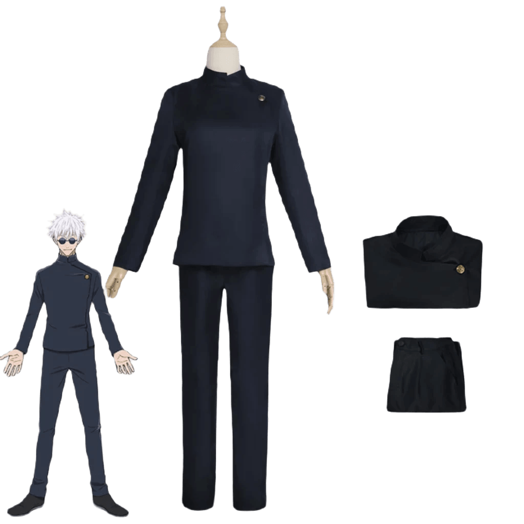 Gojo Satoru Premium Cosplay Costume with Wig - Perfect for Halloween! - ToylandEU