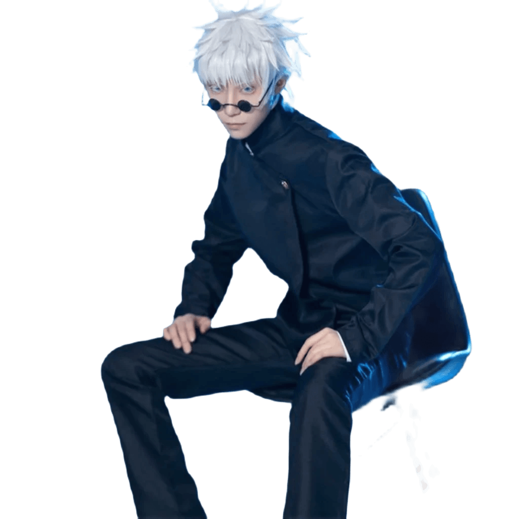 Gojo Satoru Premium Cosplay Costume with Wig - Perfect for Halloween! - ToylandEU