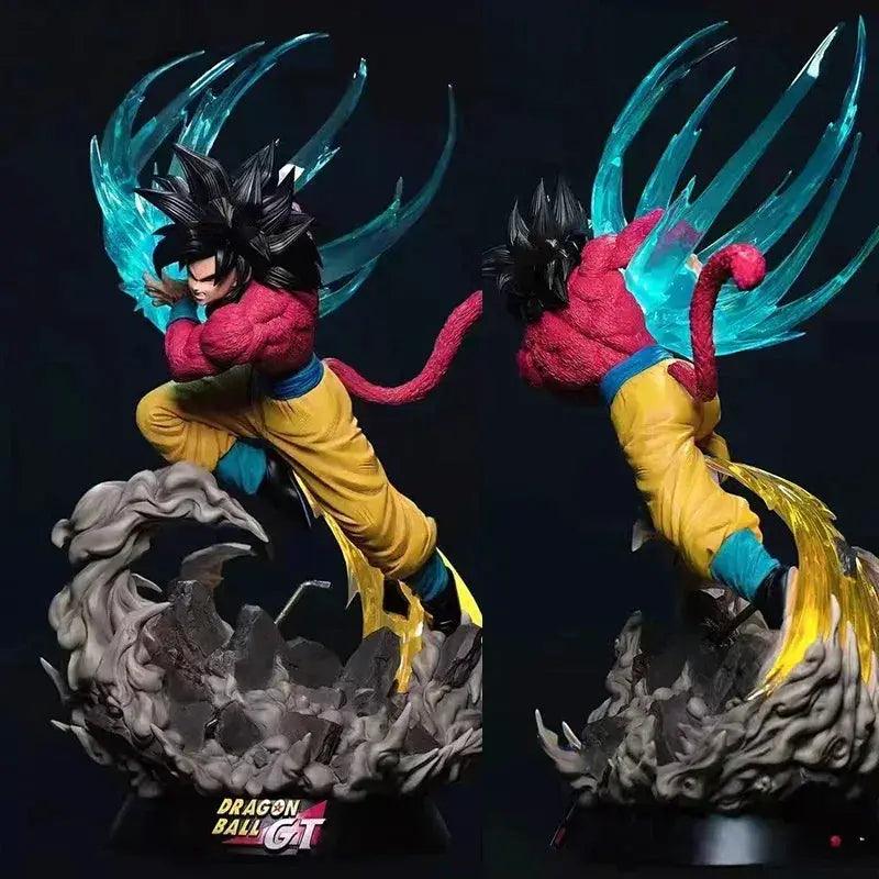  Goku SSJ4 Kamehameha Wave Anime Figure, Dragon Ball Figure GT Super Saiyan 4 Son Goku PVC Statue 38 cm -  ToylandEU™