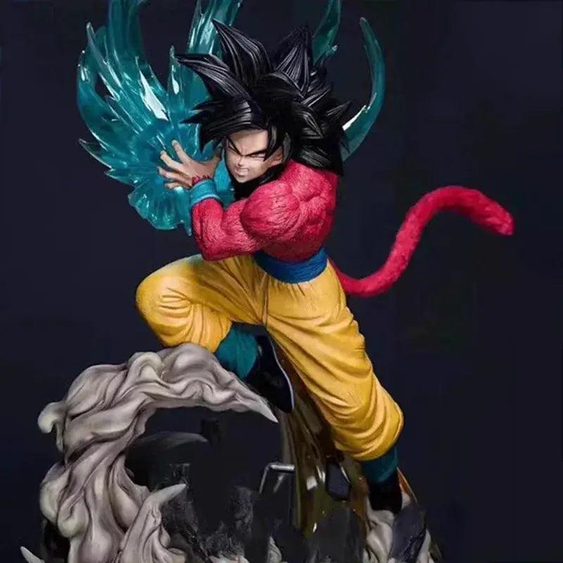  Goku SSJ4 Kamehameha Wave Anime Figure, Dragon Ball Figure GT Super Saiyan 4 Son Goku PVC Statue 38 cm -  ToylandEU™
