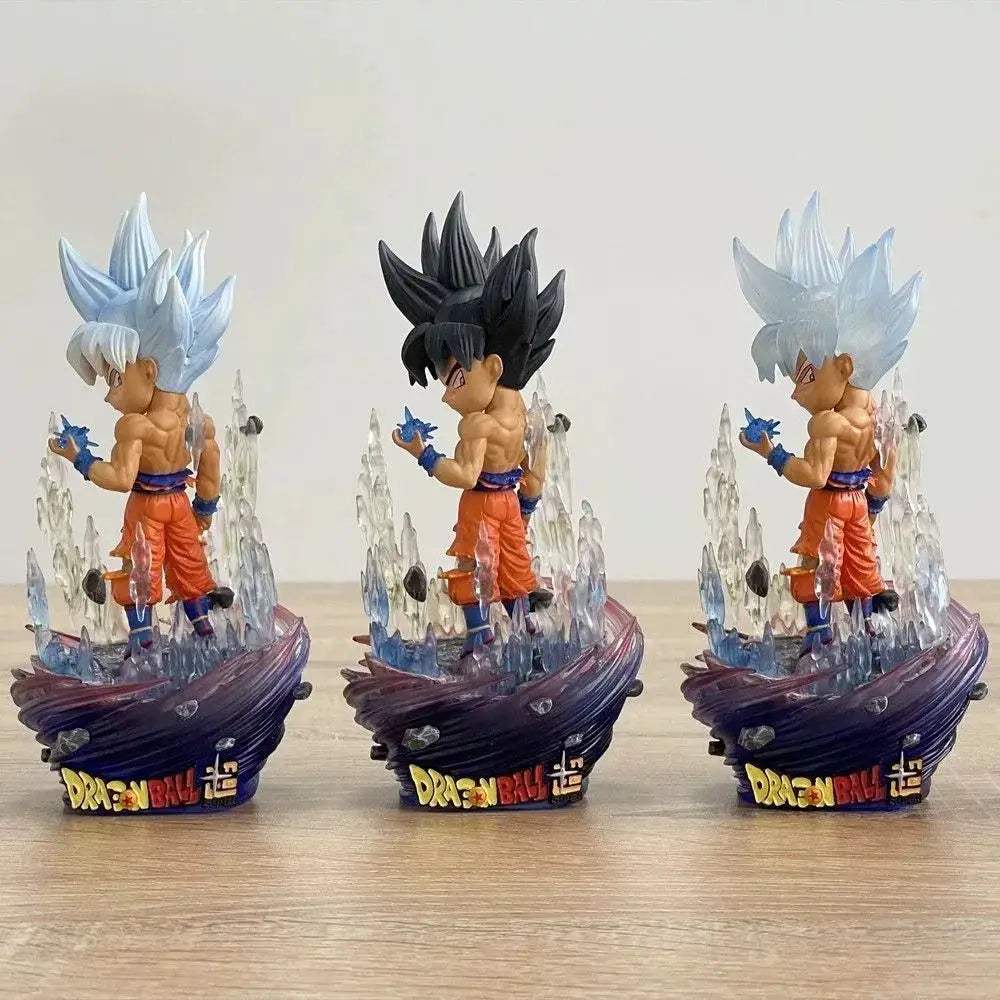 Goku Ultra Instinct Chibi Anime Figure – Dragon Ball Super Mini Figurines PVC Action Statue - ToylandEU