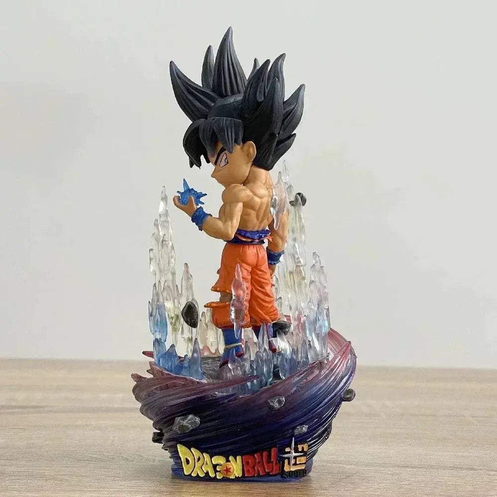 Goku Ultra Instinct Chibi Anime Figure – Dragon Ball Super Mini Figurines PVC Action Statue - ToylandEU