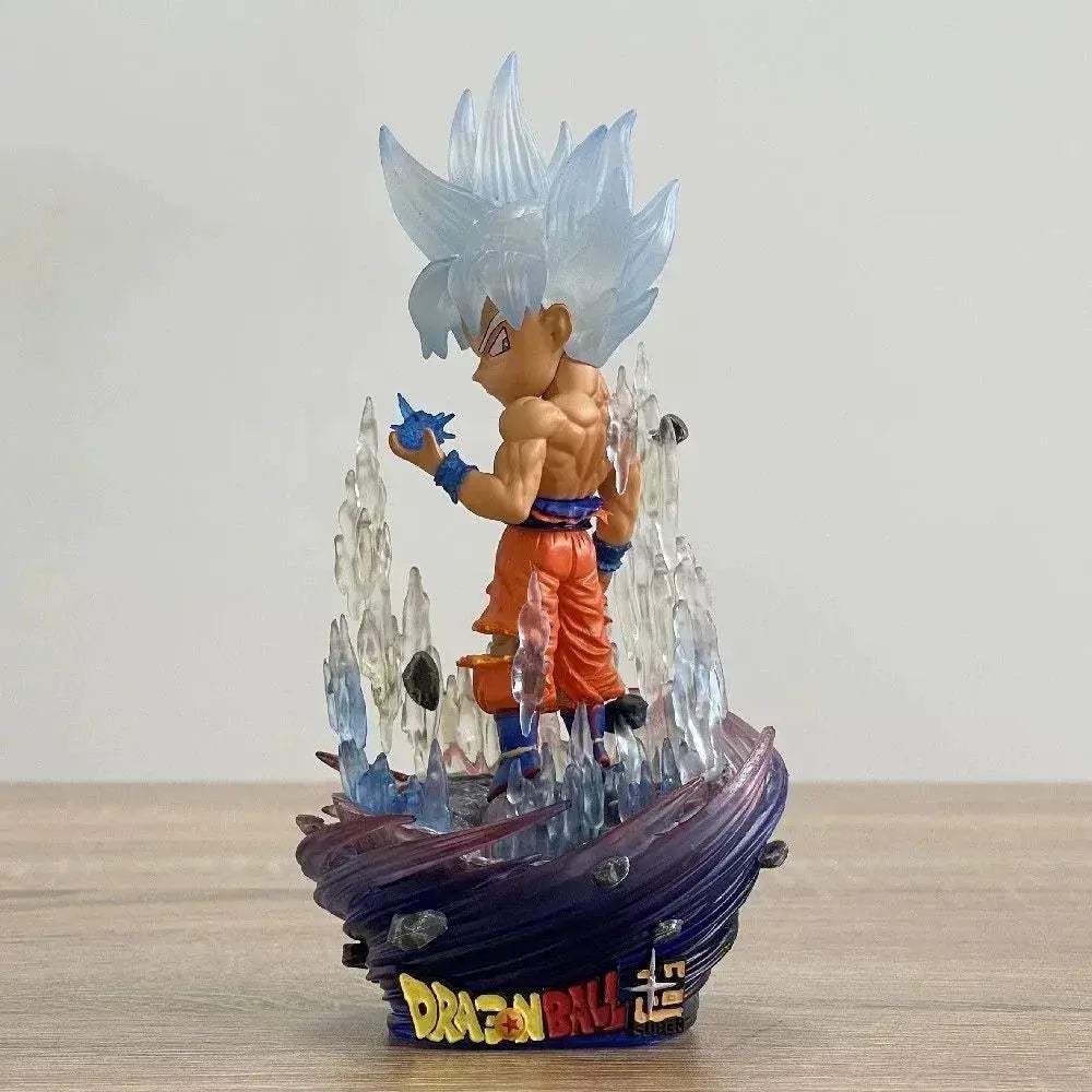 Goku Ultra Instinct Chibi Anime Figure – Dragon Ball Super Mini Figurines PVC Action Statue - ToylandEU