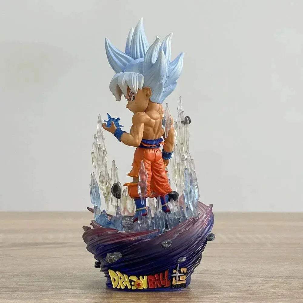 Goku Ultra Instinct Chibi Anime Figure – Dragon Ball Super Mini Figurines PVC Action Statue - ToylandEU