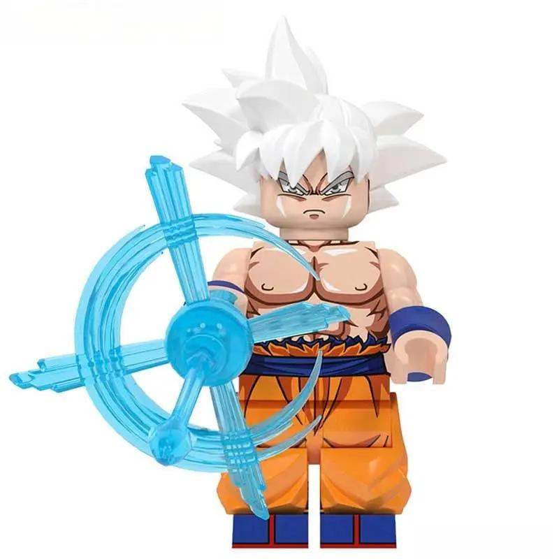Goku White Hair Dragon Ball Z lego Minifigures Custom Anime Toys G-2 - Minifigure Toys