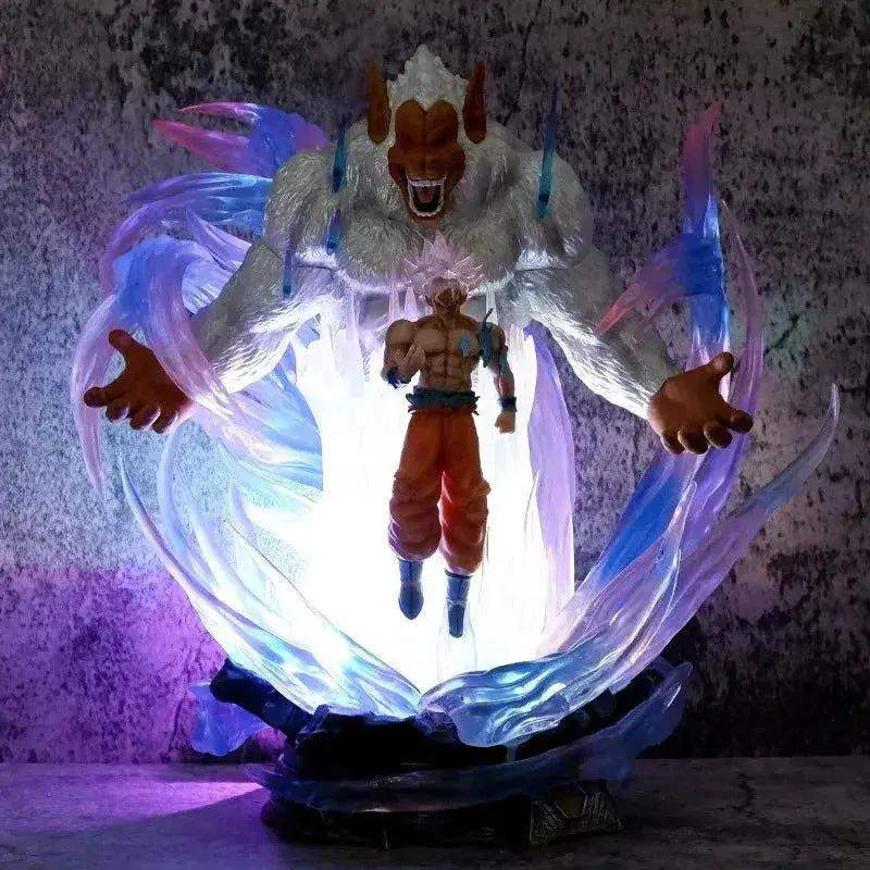 Dragon Ball Goku Ultra Instinct LED Figure Great Ape - ToylandEU
