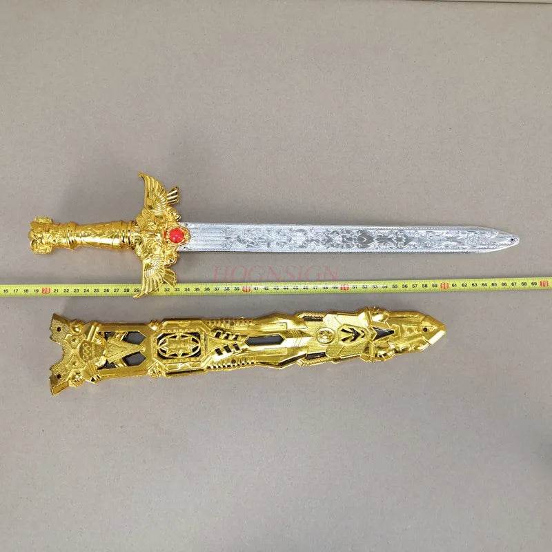 Gold Toy Swords Cartoon Toys Plastic Model Knife Anime Cos - ToylandEU