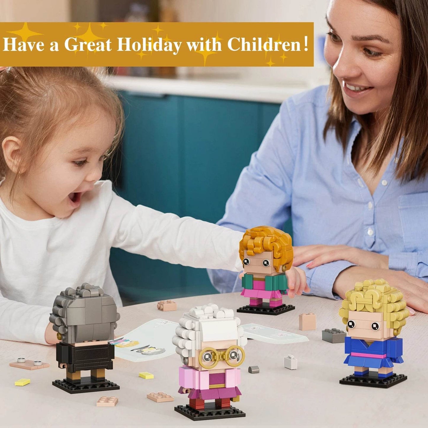 Golden Building Block Toys 4in1 Figures For Fans And Kids - ToylandEU