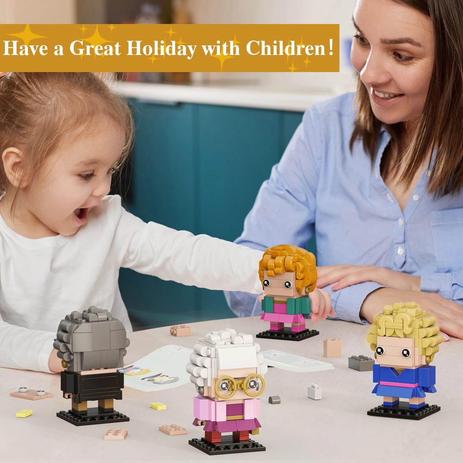 Golden Building Block Toys 4in1 Figures For Fans And Kids - ToylandEU